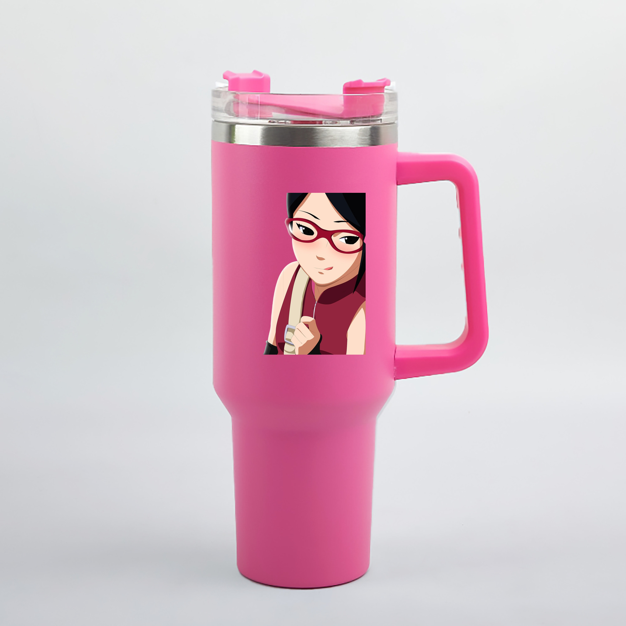 （画像用） NARUTO -ナルト- うちは サラダ Uchiha Sarada 1200mL車用タンブラー（カラープリント）
